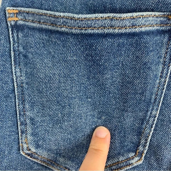 Madewell Cali Demi Boot Jeans in Bodney Wash Light Blue Flare  Leg Stretch 23 - Picture 11 of 13